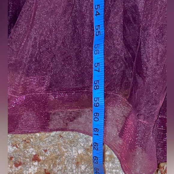 La Femme - 29076 V-Neck Semi-Sheer Bodice Junior Prom Gown NWT Size 6